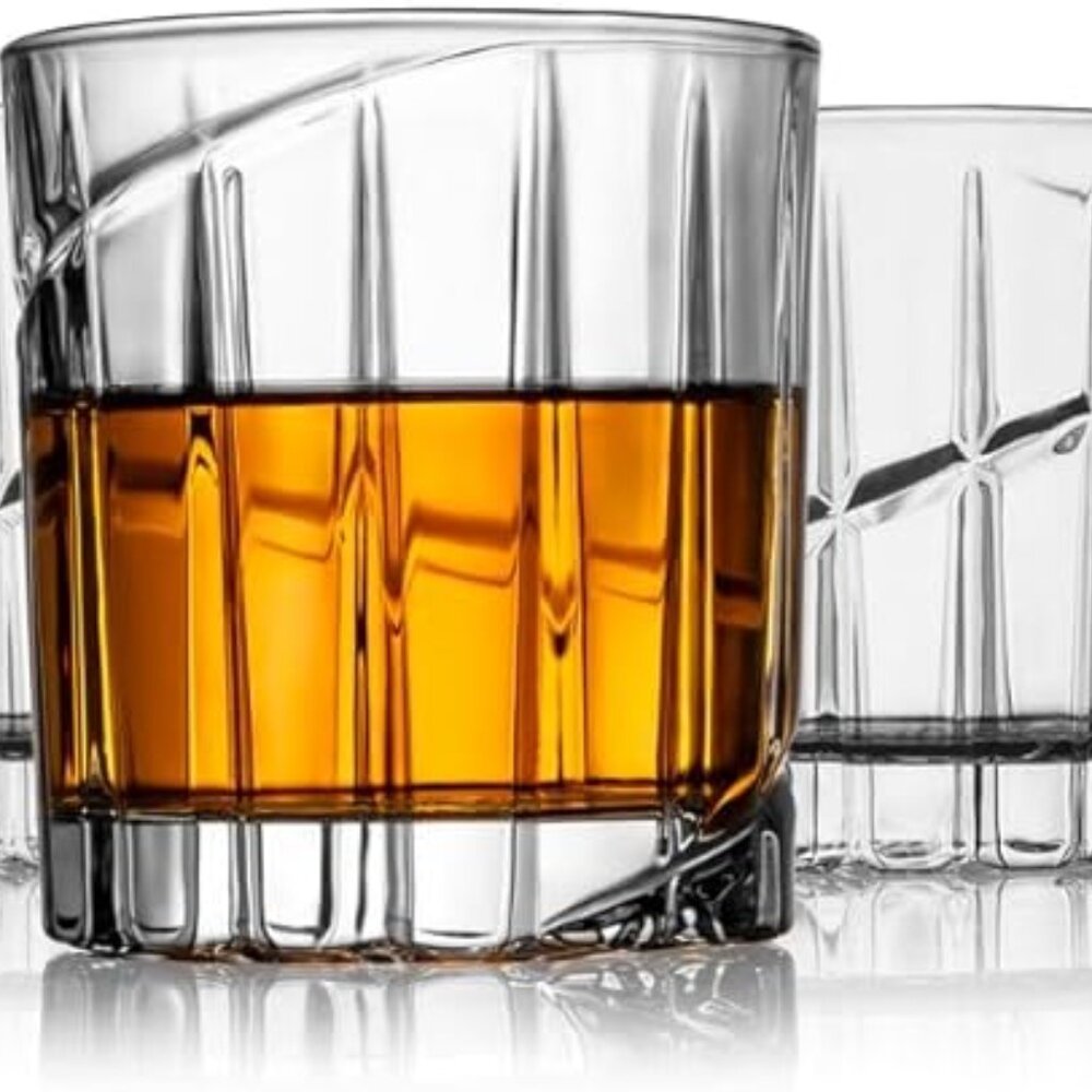 Godinger Waverly Double Old Fashioned Glasses, Set of 4 - Clear